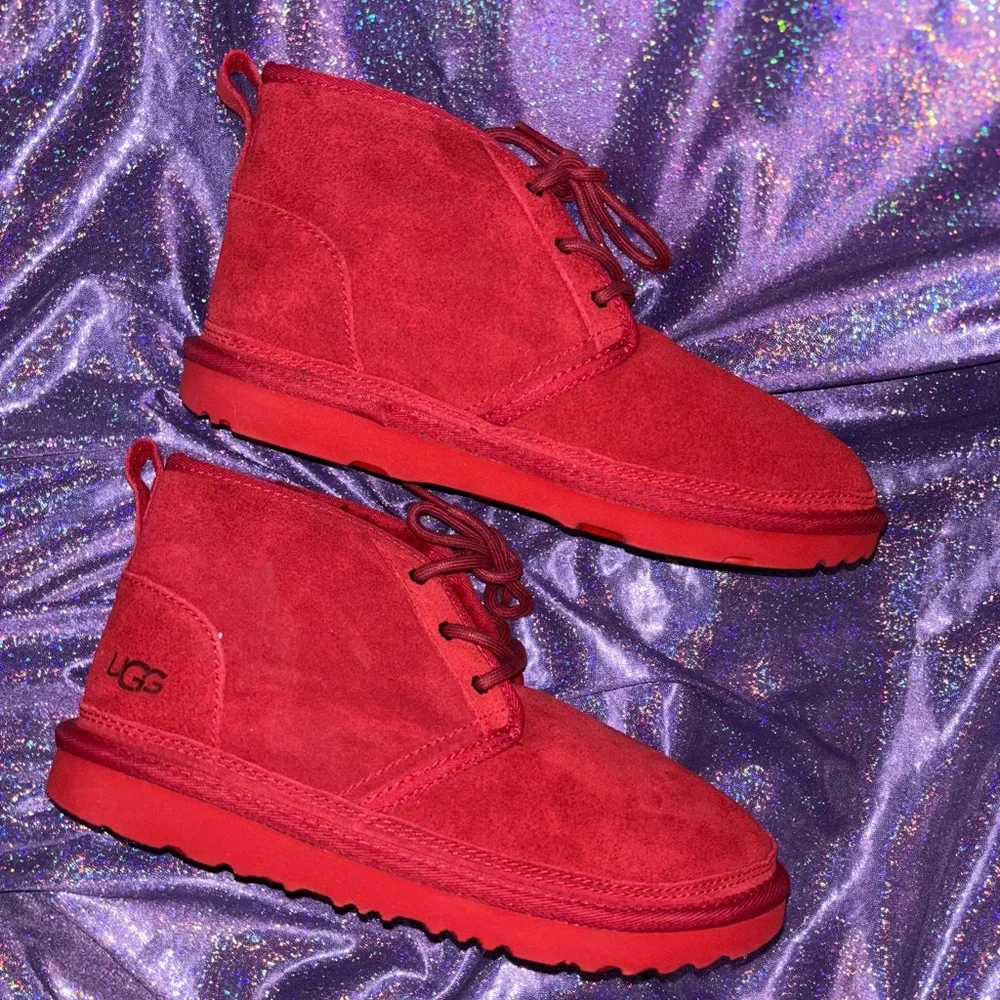 Red UGG Neumel Chukka boot